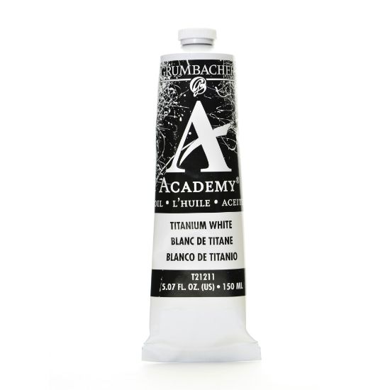 Picture of Grumbacher Academy Oil Colors, 5.07 Oz, Titanium White, Pack Of 2