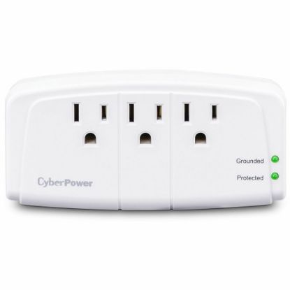 Picture of CyberPower Essential CSB300W - Surge protector - AC 125 V - output connectors: 3