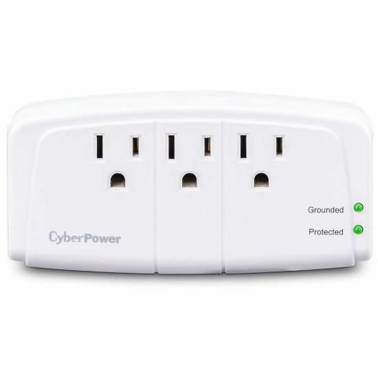 Picture of CyberPower Essential CSB300W - Surge protector - AC 125 V - output connectors: 3