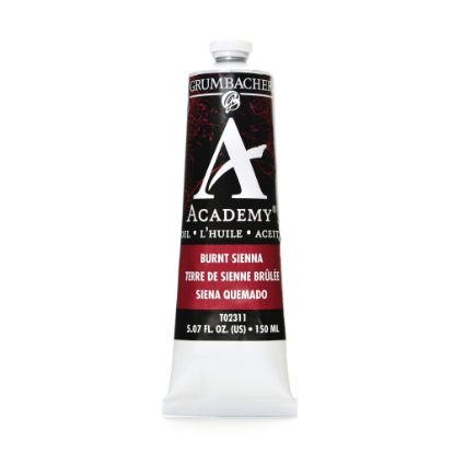 Picture of Grumbacher Academy Oil Colors, 5.07 Oz, Burnt Sienna, Pack Of 2