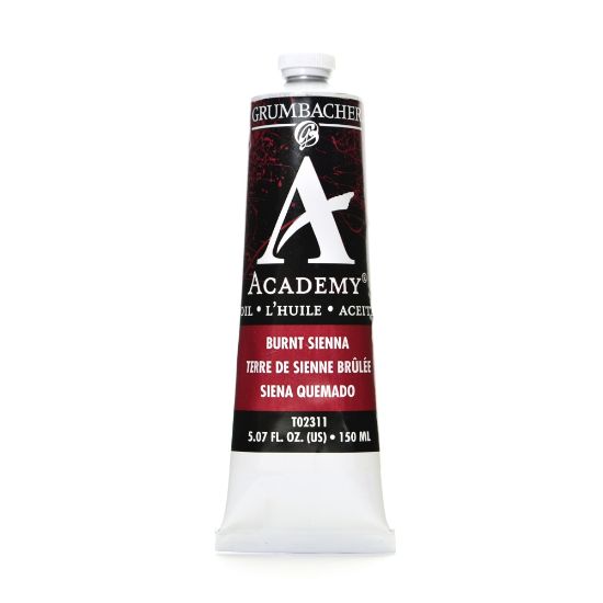 Picture of Grumbacher Academy Oil Colors, 5.07 Oz, Burnt Sienna, Pack Of 2