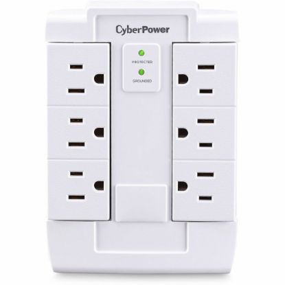 Picture of CyberPower Essential CSB600WS - Surge protector - AC 125 V - output connectors: 6