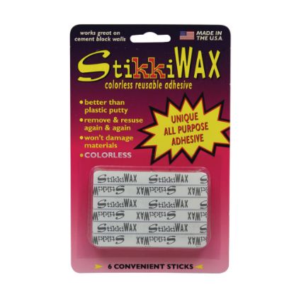 Picture of StikkiWAX Adhesive, 7.69 Oz, 6 Sticks Per Pack, Set Of 6 Packs