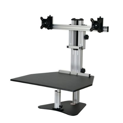 Picture of Ergo Desktop Kangaroo Elite 28inW Adjustable Height Desk Converter, Black