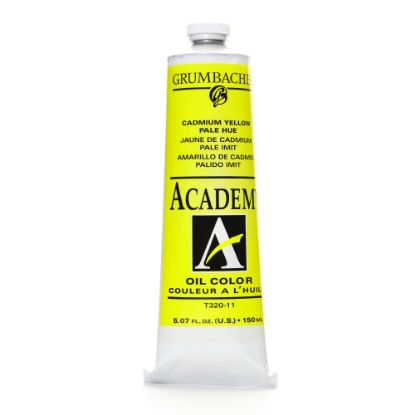 Picture of Grumbacher Academy Oil Colors, 5.07 Oz, Cadmium Yellow Pale Hue, Pack Of 2