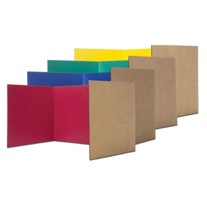 Picture of Flipside Products Corrugated Privacy Shield, 18in x 48in, Assorted Colors, Pack Of 24