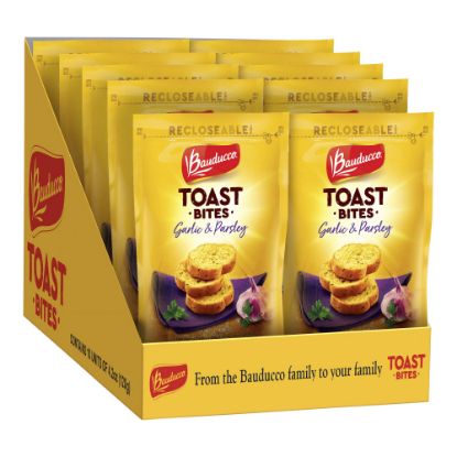 Picture of Bauducco Foods Toast Bites, Garlic And Parsley, 4.2 Oz, Pack Of 10 Bags