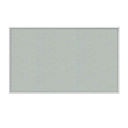 Picture of Ghent Aluminum Frame Vinyl Bulletin Board, 18in x 18in, Silver, Satin Frame