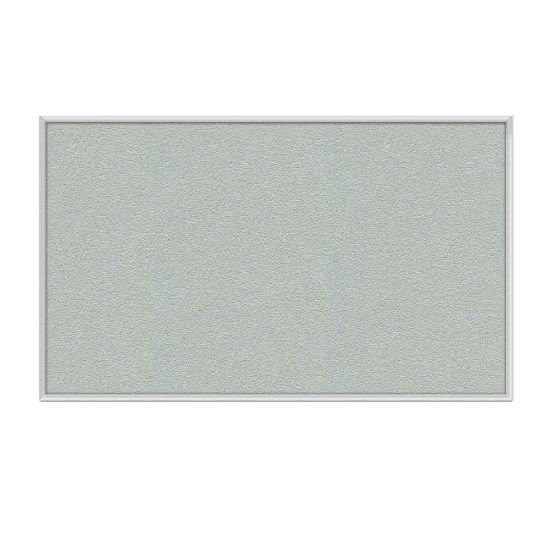 Picture of Ghent Aluminum Frame Vinyl Bulletin Board, 18in x 18in, Silver, Satin Frame