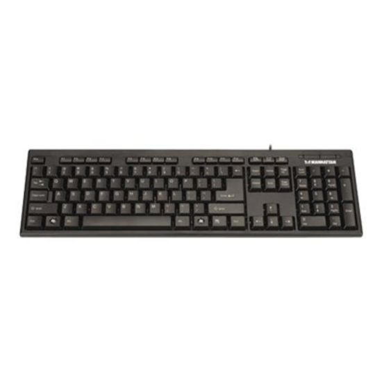 Picture of Manhattan 3744461 USB Enhanced Keyboard, Black