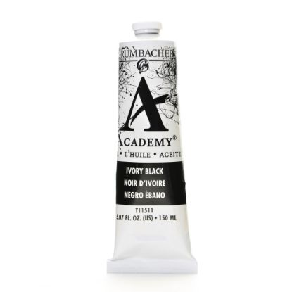 Picture of Grumbacher Academy Oil Colors, 5.07 Oz, Ivory Black, Pack Of 2