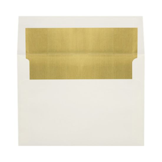 Picture of LUX Invitation Envelopes, A6, Peel & Press Closure, Gold/Natural, Pack Of 500