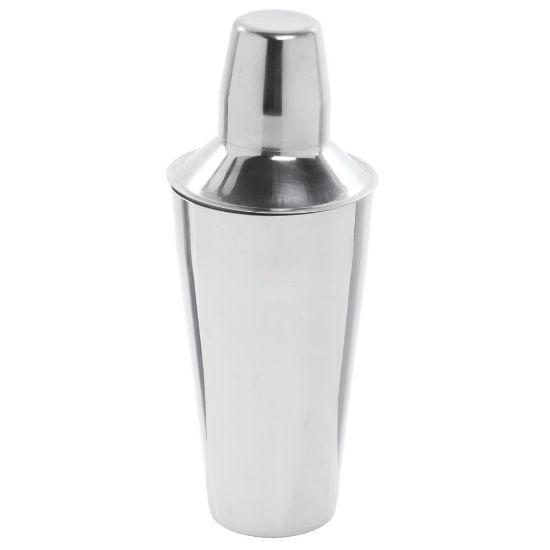 Picture of American Metalcraft Stainless Steel Cocktail Shakers, 3-Piece, 28 Oz, Silver, Case Of 48 Shakers