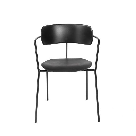 Picture of Eurostyle Paris Stacking Side Chairs, Black, Set Of 4 Chairs