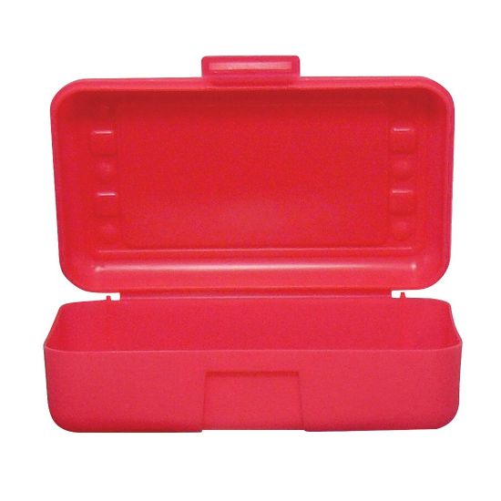 Picture of Romanoff Products Pencil Boxes, 8 1/2inH x 5 1/2inW x 2 1/2inD, Red, Pack Of 12