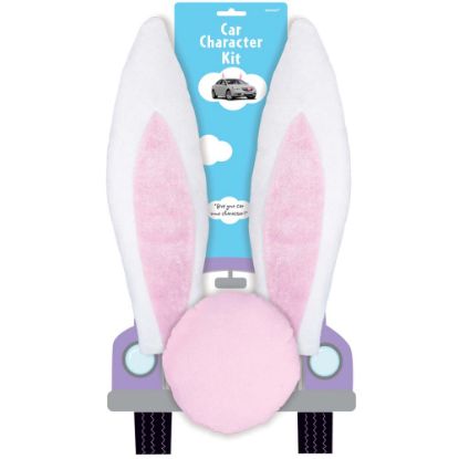 Picture of Amscan Easter Bunny 2-Piece Car Art, Pink