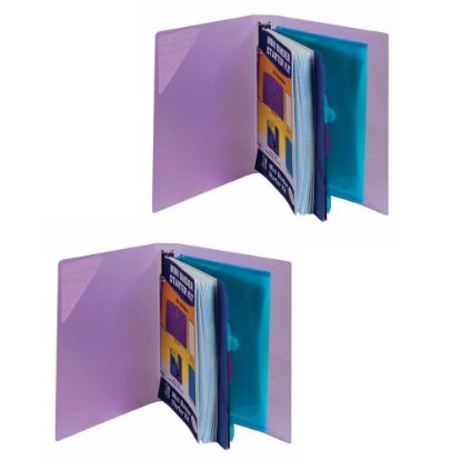 Picture of C-Line Mini Binder Starter Kits, 5-1/2in x 8-1/2in, Assorted Colors, Pack Of 2 Kits