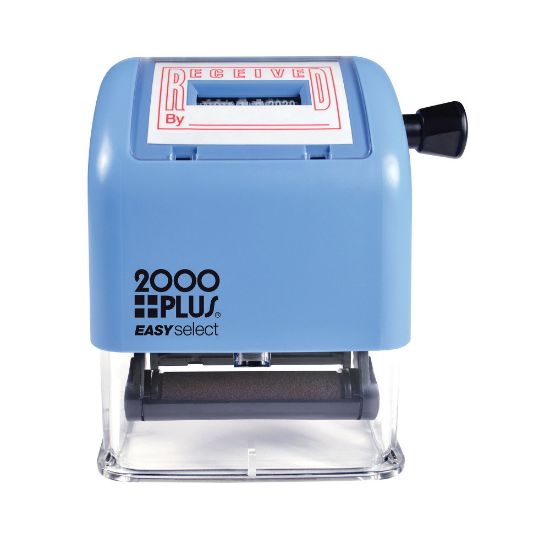 Picture of 2000 PLUS Received Date Stamp Dater, Easy Select Self-Inking RECEIVED Date Stamp Dater, 1 7/8in x 1in Impression, Red Ink