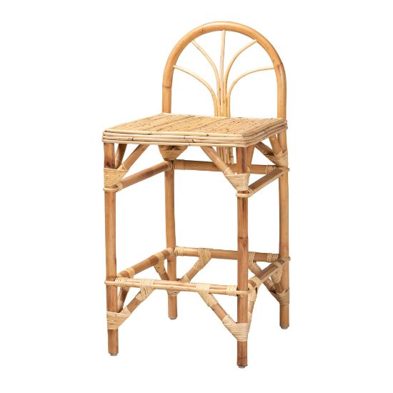 Picture of bali & pari Seville Rattan Counter Stool, Natural