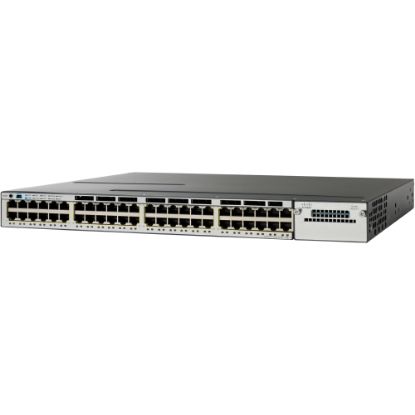 Picture of Cisco Catalyst 3750-X Ethernet Switch - 48 Ports - Gigabit Ethernet - 10/100/1000Base-T - 2 Layer Supported - Twisted Pair - PoE Ports - 90 Day Limited Warranty