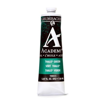 Picture of Grumbacher Academy Oil Colors, 5.07 Oz, Thalo Green (Blue Shade), Pack Of 2