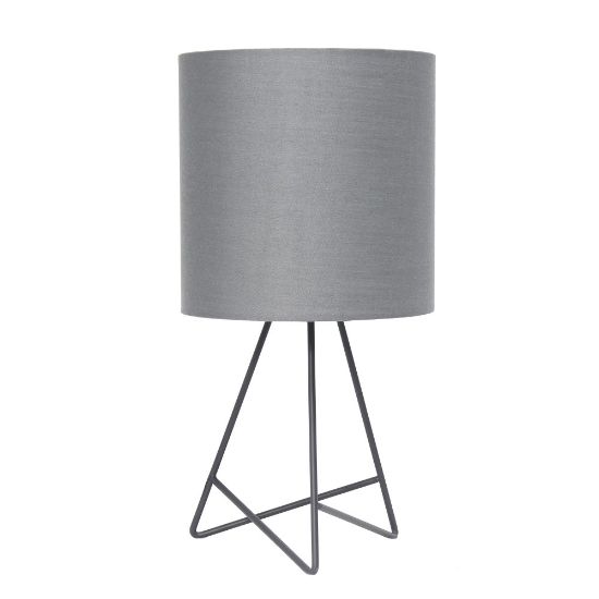 Picture of Simple Designs Down To The Wire Table Lamp, 13-1/2inH, Gray