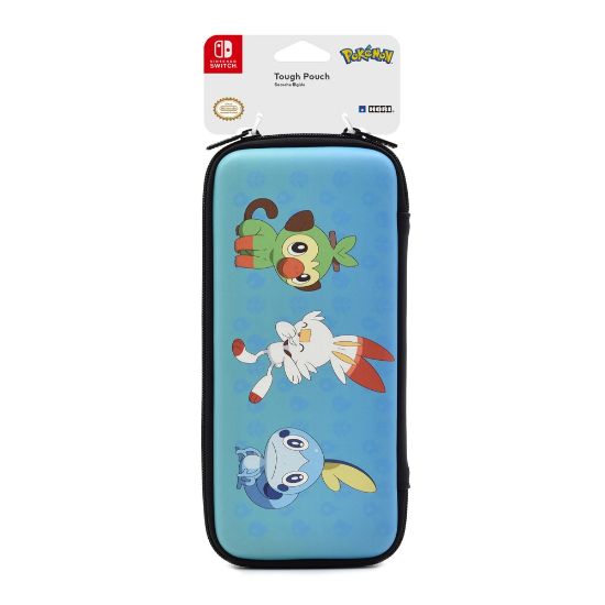 Picture of Hori Pokemon Sword & Shield Tough Pouch For Nintendo Switch Lite, Blue/Red