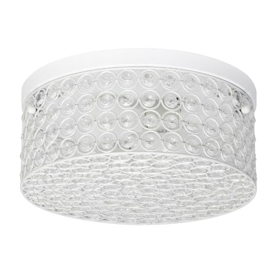 Picture of Lalia Home Glam 2-Light Round Flush-Mount Light, White/Crystal