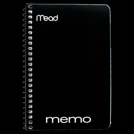 Picture of Mead Wirebound Side-Opening Memo Book, 4in x 6in, 1 Hole-Punched, College Ruled, 40 Sheets