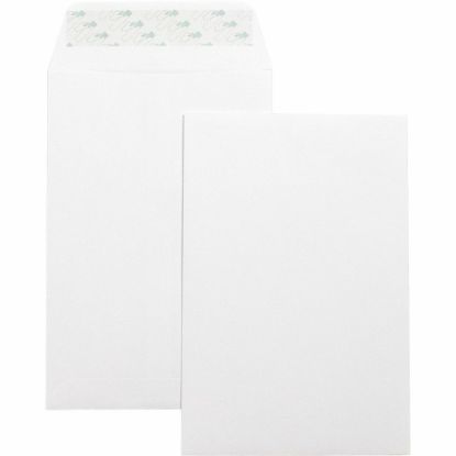 Picture of Business Source Self-Seal 6inx9in Catalog Envelopes - Catalog - 6in Width x 9in Length - 28 lb - Self-sealing - Wove - 100 / Box - White