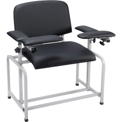 Picture of Alpine AdirMed Bariatric Padded Blood Drawing Chair, Black