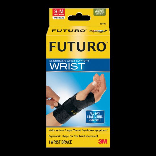 Picture of Futuro Small/Medium Energizing Wrist Support, Right Hand, 6 3/4in, Black