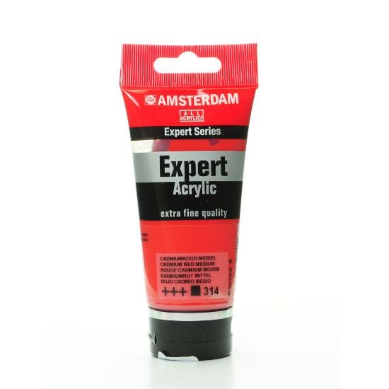 Picture of Amsterdam Expert Acrylic Paint Tubes, 75 mL, Cadmium Red Medium, Pack Of 2