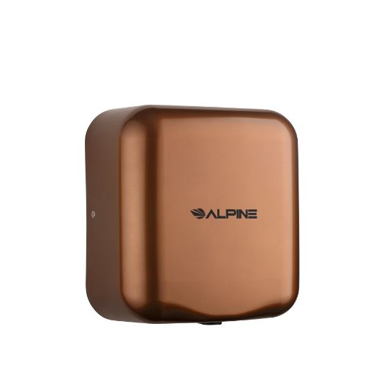 Picture of Alpine Industries Hemlock 120 Volt Steel Electric Commercial Automatic Touchless Hand Dryer, Copper