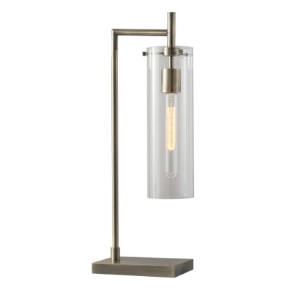 Picture of Adesso Dalton Table Lamp, 13 3/4inH, Clear Shade/Brass Base