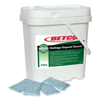 Picture of Betco Green Earth Garbage Disposal Cleaner, Fruity Scent, 2 Oz, Carton Of 30 Packets