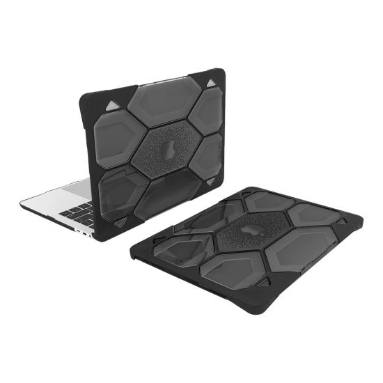 Picture of iBenzer Hexpact - Notebook shell case - 13.3in - black - for Apple Macbook Pro 13.3in (Late 2016, Mid 2017, Mid 2018, Mid 2019, Early 2020, Late 2020, Mid 2022)