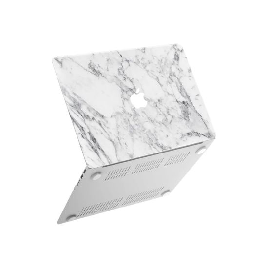 Picture of iBenzer Neon Party - Notebook shell case - 13.3in - white marble - for MacBook Pro 13.3in (Late 2016, Mid 2017, Mid 2018, Mid 2019, Early 2020, Late 2020, Mid 2022)