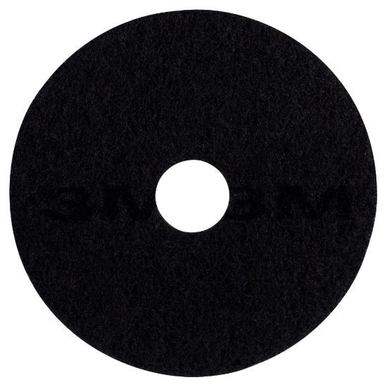 Picture of 3M 7200 Stripping Floor Pads, 20in Diameter, Black, Case Of 5