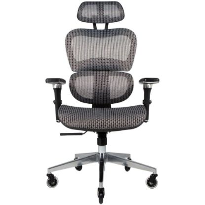 Picture of Nouhaus Ergo3D Ergonomic Fabric High-Back Office Chair, Silver Gray