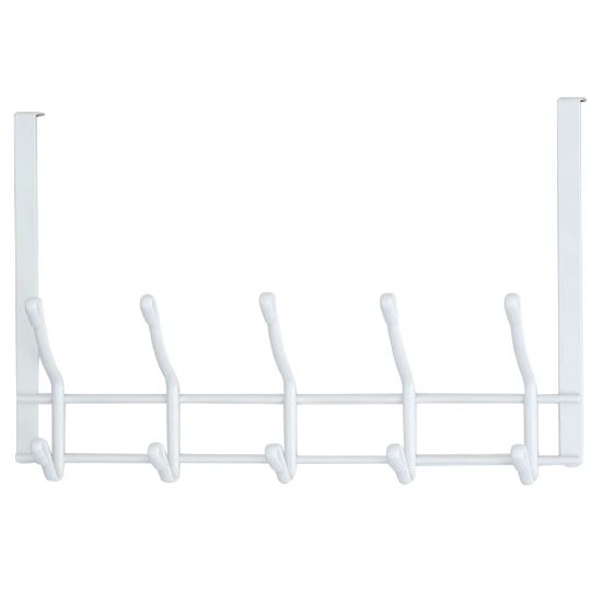 Picture of Better Houseware 2-Tier Over-Door Hook Rack, 9-1/4inH x 20inW x 4inD, White