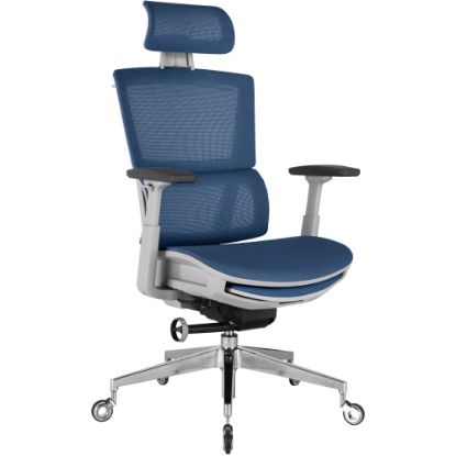 Picture of Nouhaus Rewind Ergonomic Fabric High-Back Executive Office Chair, Navy