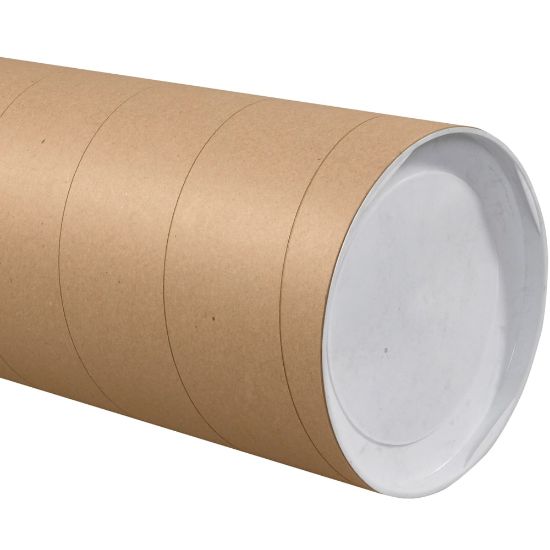 Picture of Partners Brand Jumbo Mailing Tubes, 8in x 72in, 80% Recycled, Kraft, Case Of 10