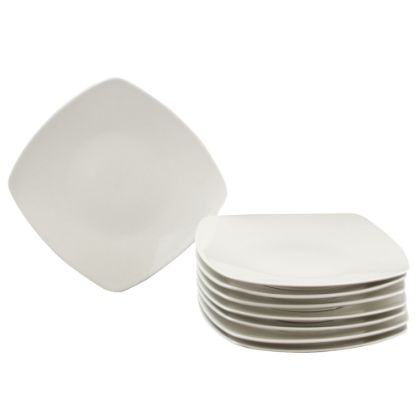 Picture of Gibson Simplicity Buffetware Ceramic Salad Plates, 8-1/4in, Pack Of 8 Plates