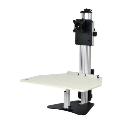 Picture of Ergo Desktop Electric Kangaroo Pro Stand, 27 1/2inH x 28inW x 28inD, Putty, Standard Delivery