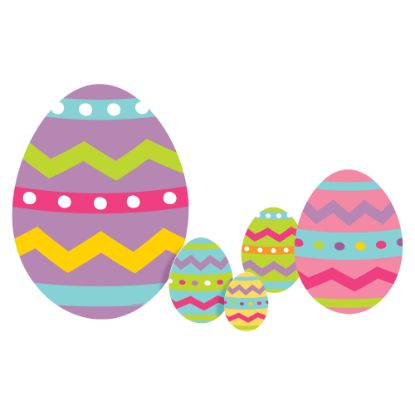 Picture of Amscan Easter Eggs 5-Piece Yard Sign Sets, Multicolor, Pack Of 2 Sets