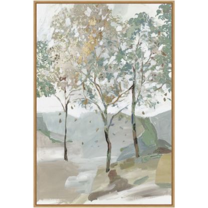 Picture of Amanti Art Breezy Landscape Trees II by Allison Pearce Framed Canvas Wall Art Print, 33inH x 23inW, Maple