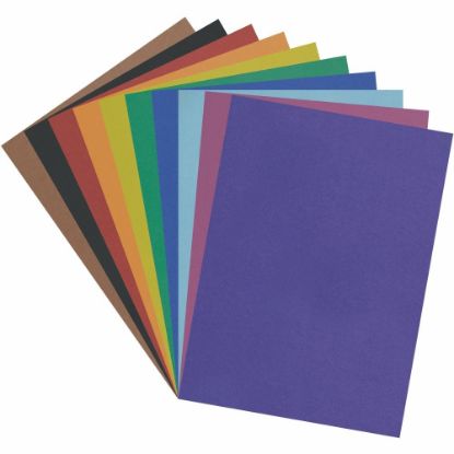 Picture of Pacon Peacock 100% Recycled Railroad Board, 22in x 28in, 4-Ply, Assorted, Carton Of 100 Sheets