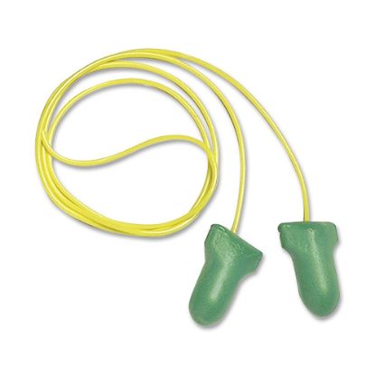 Picture of Sperian Low Pressure Foam Ear Plugs, Green/Yellow, Box Of 100