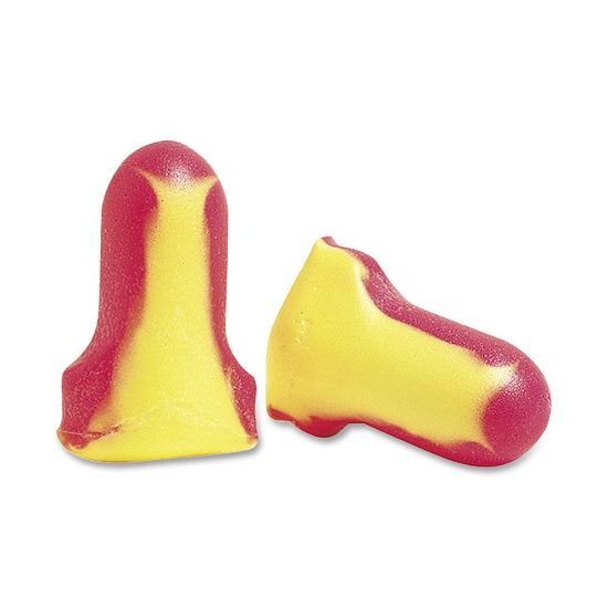 Picture of Sperian Self-Adjusting Ear Plugs, Pink/Yellow, Box Of 200